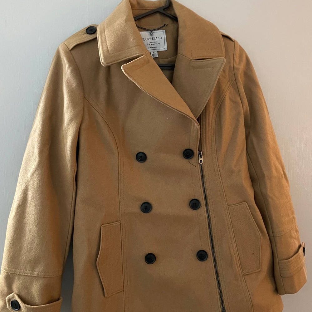 Lucky Brand wool-blend pea coat